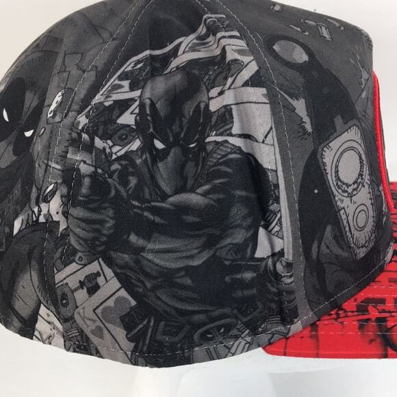 Marvel Comics Deadpool Snapback Trucker Hat Cap - Picture 14 of 15